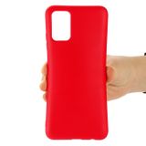 Pryžový kryt Pure Color pro Samsung Galaxy A73 5G - Červená