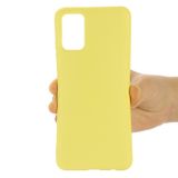 Pryžový kryt Pure Color pro Samsung Galaxy A73 5G - Žlutá