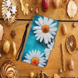 Peněženkové kožené pouzdro Colored Drawing pro Samsung Galaxy S20  -Chrysanthemum