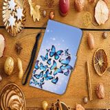 Peněženkové kožené pouzdro Colored Drawing pro Samsung Galaxy S20 -Multiple Butterflies