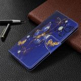 Peněženkové pouzdro kožené  Colored Drawing na Samsung Galaxy A71-Purple Butterfly