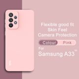 Gumový kryt IMAK na Samsung Galaxy A33 5G - Ružová