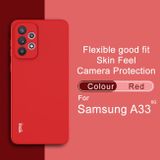 Gumový kryt IMAK na Samsung Galaxy A33 5G - Červená
