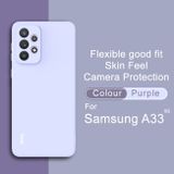Gumový kryt IMAK na Samsung Galaxy A33 5G - Fialová