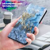 Peněženkové kožené pouzdro Painting Pattern na Motorola Moto E20/E30/E40 - Milky Way
