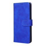 Peňeženkové kožené pouzdro BUCKLE CALF pro Honor X8 4G – Modrá