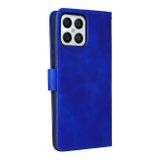 Peňeženkové kožené pouzdro BUCKLE CALF pro Honor X8 4G – Modrá
