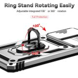 Kryt Magnetic Holder Armor pro Samsung Galaxy A73 5G - Stříbrná