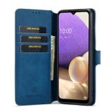 Peneženkové kožené pouzdro DG.MING na Samsung Galaxy A33 5G - Modrá