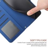 Peneženkové kožené pouzdro BUTTERFLY na Oppo A54 5G - Modrá