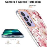 Ring Holder kryt IMD FLOWERS pro Samsung Galaxy A23 5G – Růžová gardénie