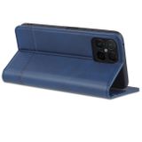 Peňeženkové kožené pouzdro AZNS Magnetic pro Honor X8 4G – Tmavě modrá