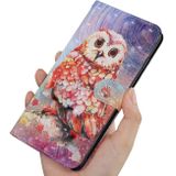 Peneženkové 3D pouzdro PAINTED na Oppo A54 5G - Color Owl