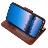 Peňeženkové kožené pouzdro CRYSTAL na Samsung Galaxy A23 5G - Blankytně modrá