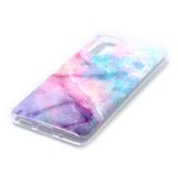 Gumový kryt Coloured Drawing Pattern IMD na Samsung Galaxy S20-Pink Sky
