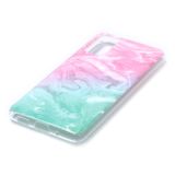 Gumový kryt   Marble Pattern na Samsung Galaxy S20-růžová