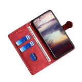 Peněženkové kožené pouzdro STITCHING pro Samsung Galaxy A03 - Červená