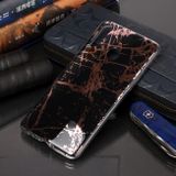 Měkké ochranné pouzdro TPU s mramorovým povrchem pro Samsung Galaxy A20s - Zlatá Černá
