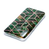 Gumový kryt na Samsung Galaxy A30 - Plating Marble Pattern -zelená