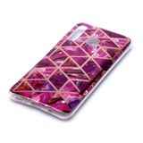Gumový kryt na Samsung Galaxy  A30 - Plating Marble Pattern -fialová