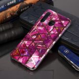 Gumový kryt na Samsung Galaxy  A30 - Plating Marble Pattern -fialová