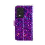 Peněženkové pouzdro na Samsung S20 Ultra - Laser Glitter-fialová