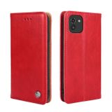 Peněženkové kožené pouzdro NON-MAGNETIC pro Samsung Galaxy A03 - Červená