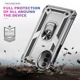 Ring Holder kryt Shockproof pro Motorola Moto G52 – Stříbrná