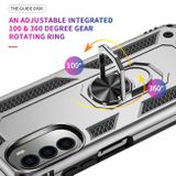 Ring Holder kryt Shockproof pro Motorola Moto G52 – Stříbrná
