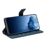 Peněženkové kožené pouzdro Mandala pro Samsung Galaxy A73 5G - Modrá