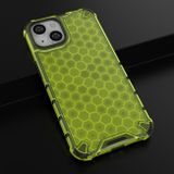 Gumový kryt Lanyard Honeycomb pro iPhone 14 - Zelená