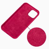 Gumový kryt SILICONE na iPhone 14 Pro - Rose Red