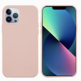 Gumový kryt SILICONE na iPhone 14 Pro - Sand Pink