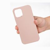 Gumový kryt SILICONE na iPhone 14 Pro - Sand Pink