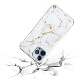 Gumový kryt MARBLE na iPhone 14 Pro - Bíla
