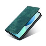 Peněženkové kožené pouzdro Brush pro Samsung Galaxy A73 5G - Zelená