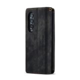 Peněženkové kožené pouzdro CaseMe Multi pro Samsung Galaxy Z Fold4 - Černá