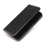 Peňeženkové kožené pouzdro FIERRE SHANN pro iPhone 14 Plus - Černá