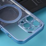 Gumový kryt ELECTROPLATING na iPhone 14 Pro - Modrá