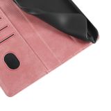 Peněženkové kožené pouzdro Calf pro Samsung Galaxy A73 5G - Růžové zlato