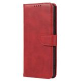 Peněženkové kožené pouzdro Calf pro Samsung Galaxy A73 5G - Červená