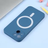 Gumový kryt Liquid Silicone pro iPhone 14 Plus - Modrá