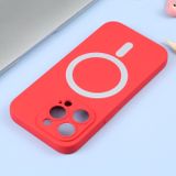 Gumový kryt SILICONE na iPhone 14 Pro Max - Červená