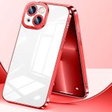 Pryžový kryt Crystal na iPhone 13 Mini - Ruby Red