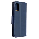 Peněženkové kožené pouzdro Retro pro Samsung Galaxy  A41-Modrá