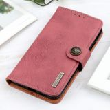 Peňaženkové kožené puzdro KHAZNEH na Samsung Galaxy A51 5G -Ružová