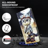 Peněženkové kožené pouzdro 3D Painted na Motorola Moto E20 / E30 / E40 - Naughty Cat