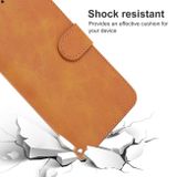 Peněženkové kožené pouzdro Classic Leather na Oppo A57/A57s - Hnědá