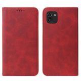 Peněženkové kožené pouzdro MAGNETIC pro Samsung Galaxy A03 - Červená