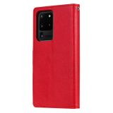 Peněženkové pouzdro na Samsung S20 Ultra - Solid Color -červená